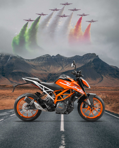 15 August Editing Background HD With Bike