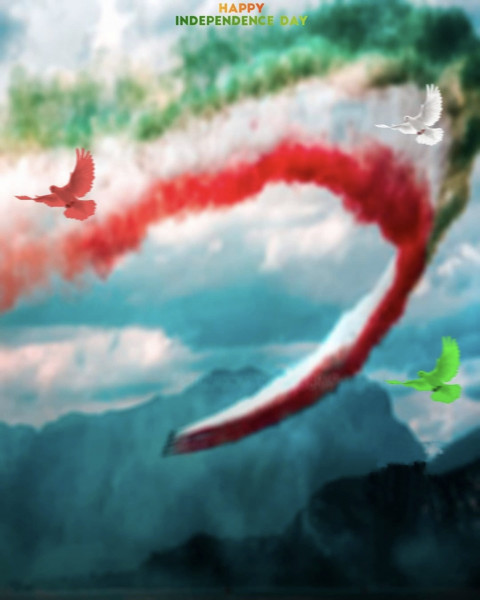 15 August With Flags CB PicsArt Editing Background