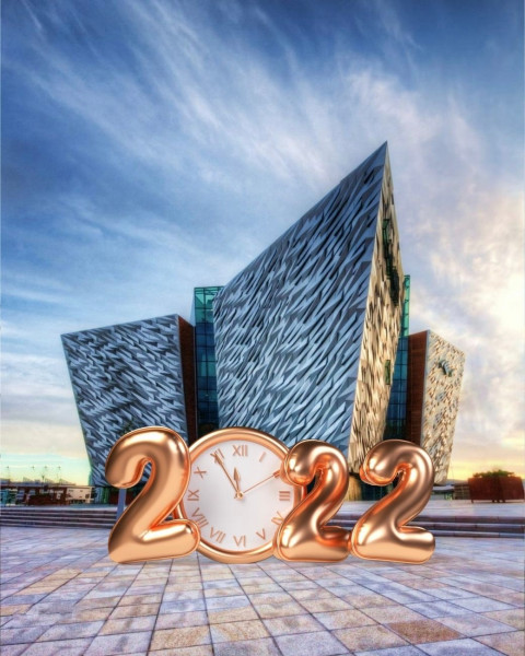 2022 Happy New Year Background CB Picsart Full HD