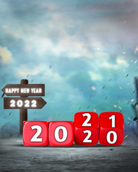 2022 Happy New Year CB PicsArt Editing Background HD
