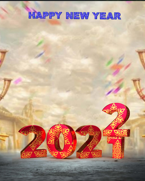 2022 Happy New Year CB PicsArt HD Background