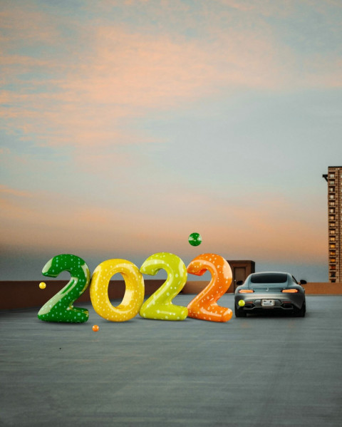 2022 Happy New Year Editing Background Photoshop PicsArt