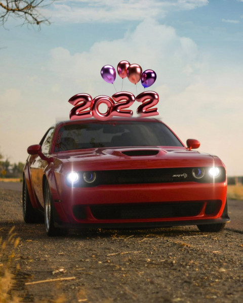 2022 Happy New Year Editing Car background CB PicsArt