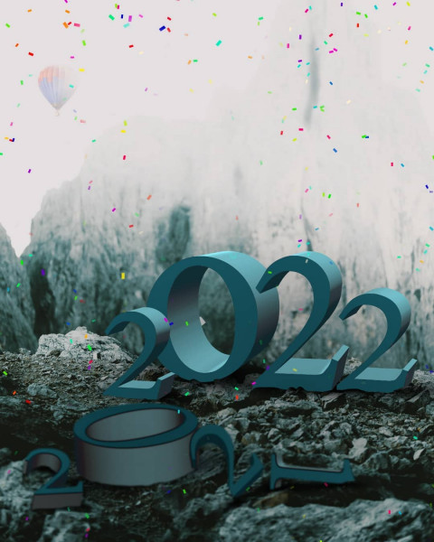 2022 Happy New Year Photoshop Editing Background For Editing