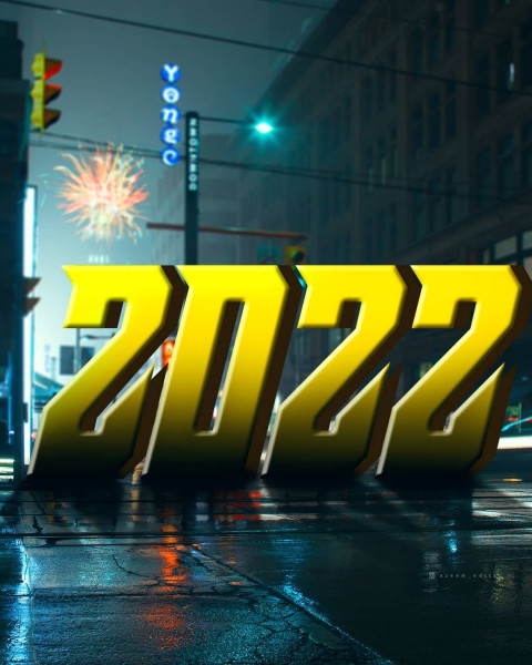 2022 Happy New Year Photoshop Editing HD Background Download