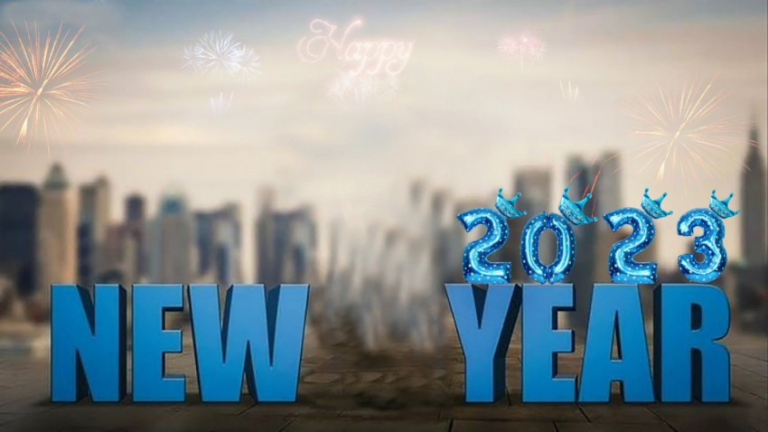 2023 Happy New Year Background CB Photo Editing