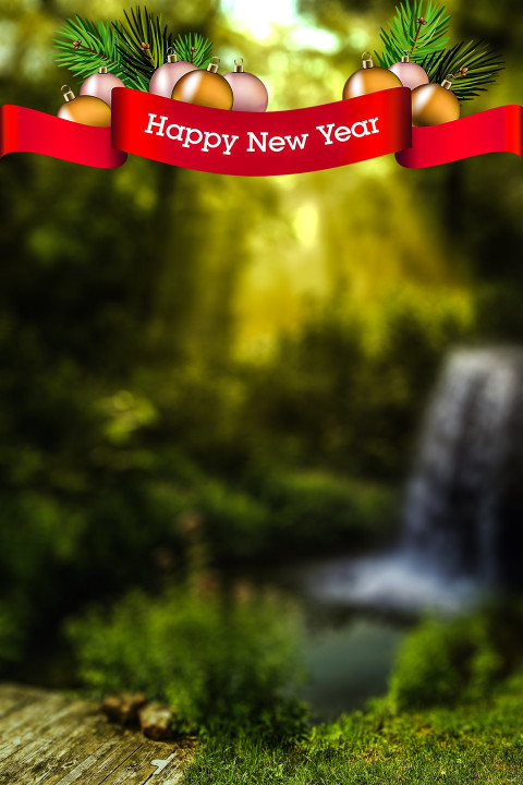 2025 Happy New Year Baloon Background HD For Snapseed Editing Free
