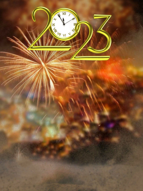 2023 Happy New Year Blur CB Editing Background Full HD