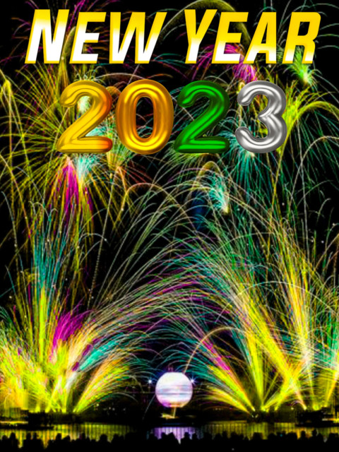 2023 Happy New Year Fireworks CB Editing Backgrounds