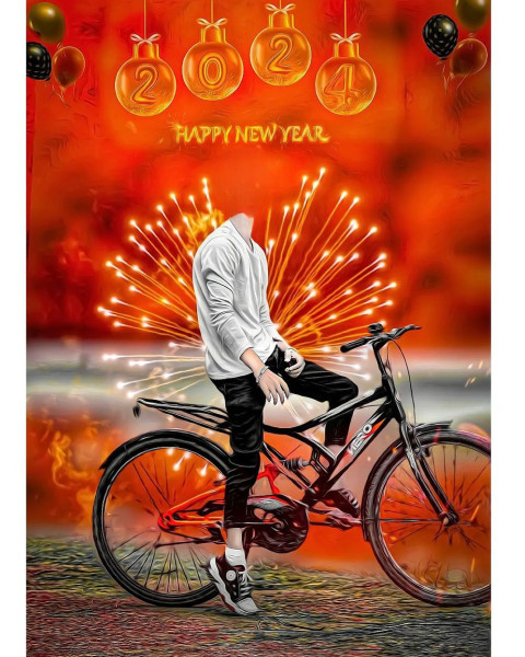 2024 Free Happy New Year Backgroound Free