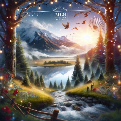 2024 Happy New Year Background HD For Whatsapp Dp Status Image Pics