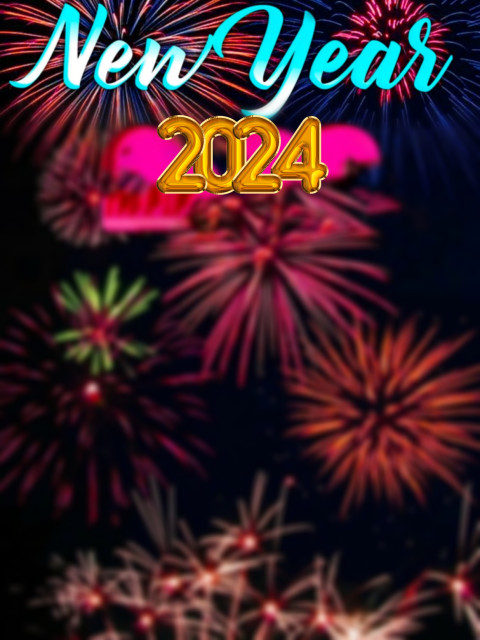 2024 Happy New Year Firework Backgrounds Free Download Full HD
