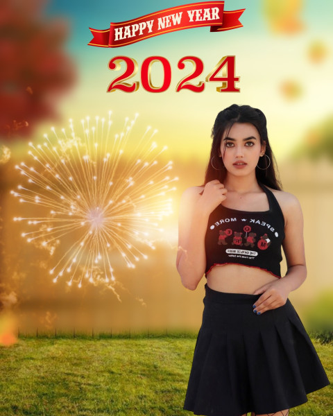 2024 New Year Background Firework Free Download For PicsArt Editing