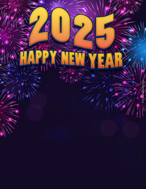 2025 Happy New Year Editing Background Image Download