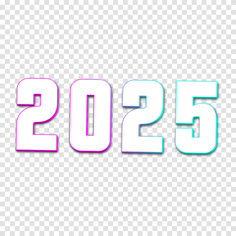 2025 Happy New Year Png Transparent Background Cb