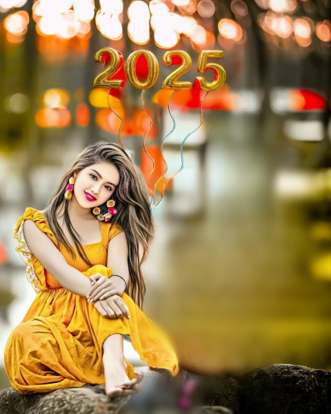 2025 New year Photo Editing CB Background Free girl