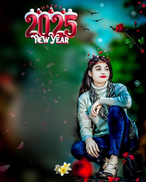 2025 New year Photo Editing CB Girl Background Free