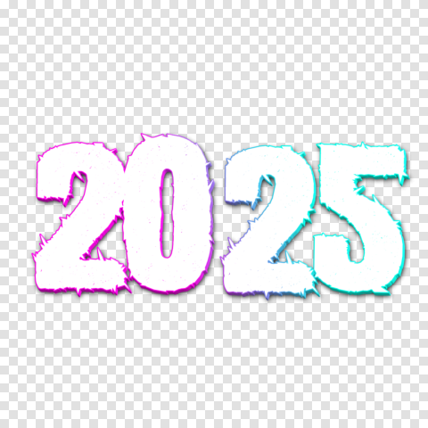 2025 New Year Text Png For Cb Editing Stock