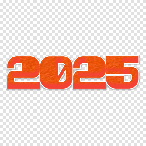 2025 New Year Text Png For Photoshop Editing