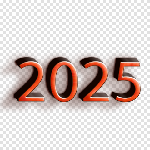 2025 text Number PNG transparent image download