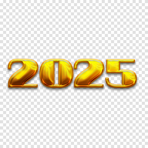 2025 Text Png For Editing Hd Download New Year