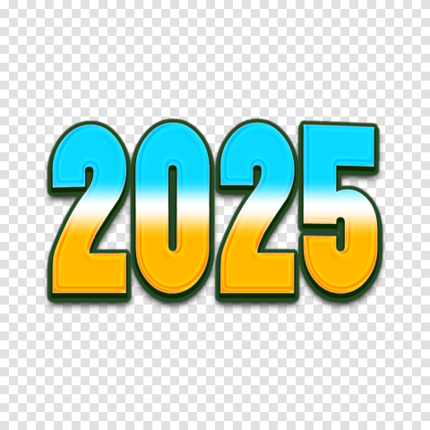 2025 Text Png Free Download For New Year