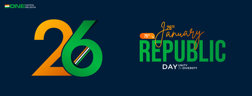 26 January 76th Republic Day Free Editing Background