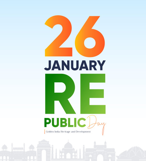 26 January 76th Republic Day India Republic Day Poster