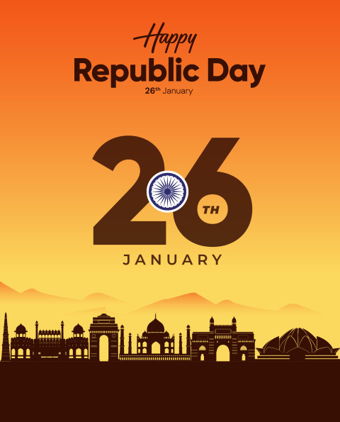 26 January 76th Republic Day India Republic Day Poster Hd