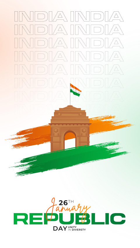 26 January India Celebration Poster Free Download Hd