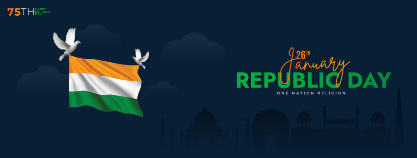 26 January India Celebration Poster Hd Background For Editing