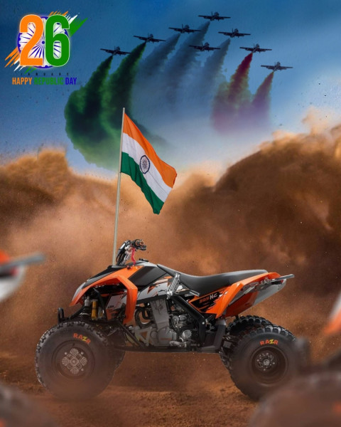 26 January Republic Day Editing Background Bike For Photoshop HD
