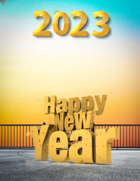3d Happy New Year 2023 Background Download