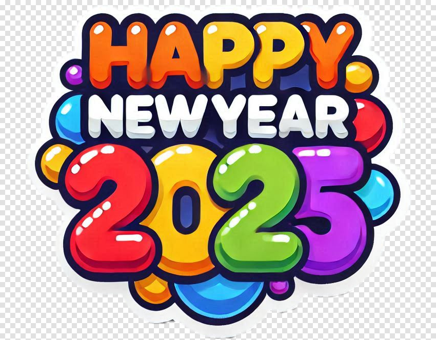 3d Happy New Year Text Png Images For Photo Edit CB