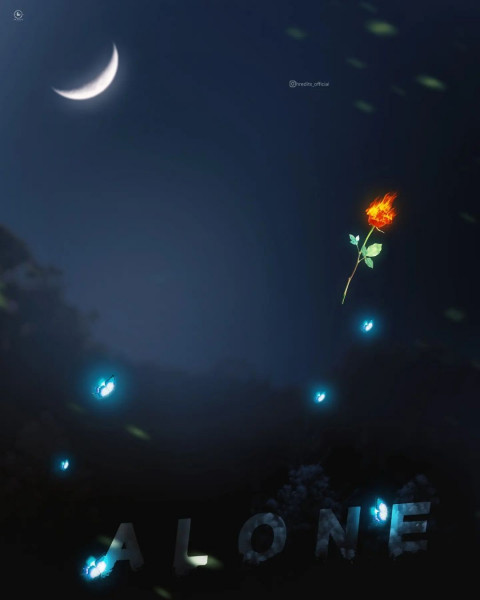 Alone Photo Editing New PicsArt Night Background