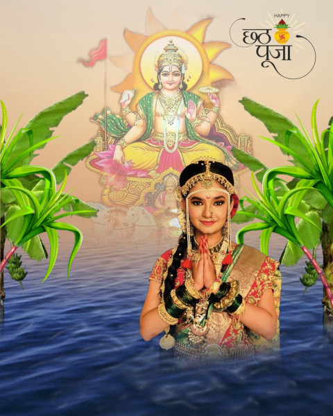 Anuska Sen HD Chhath Puja Editing Background