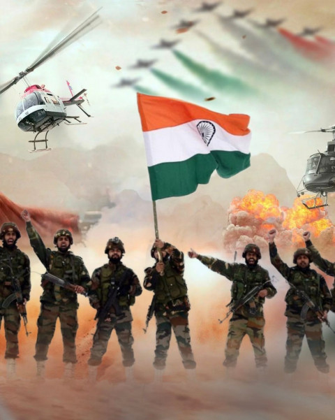 Army 26th January Republic Day Photo Editing Background For Picsart & CB