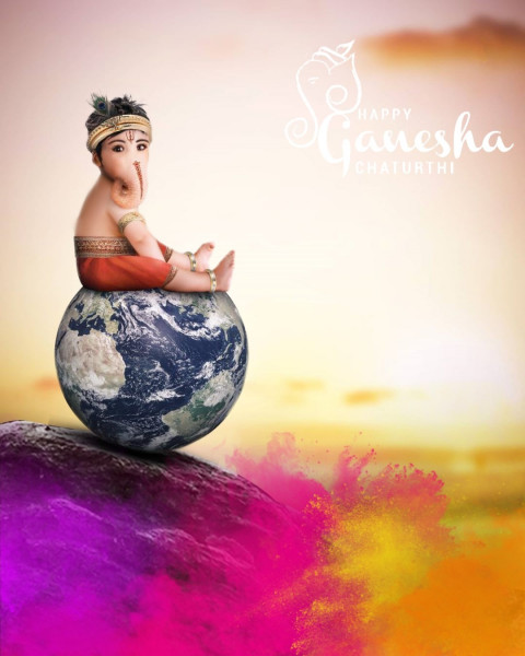 Bal Ganesh Chaturthi Editing Background For Picsart