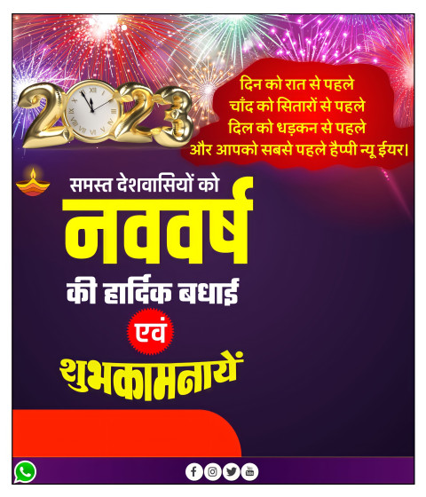 Banner Poster 2023 Editing Background HD For New Year