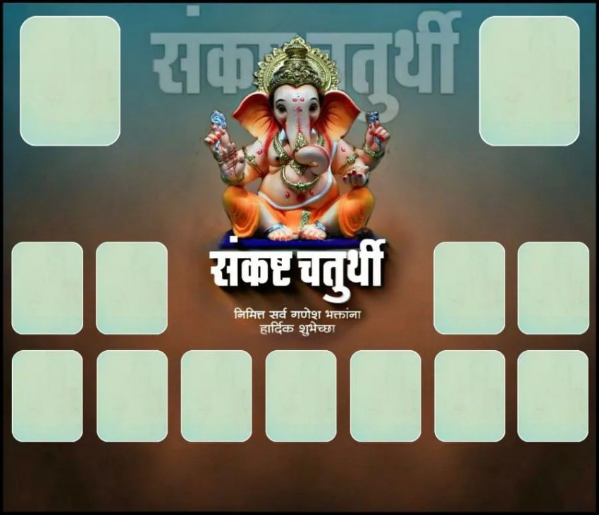 Bappa Ganesh Chaturthi Marathi Banner Editing Background New