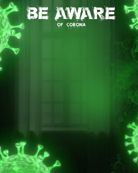 Be Aware Picsart Corona Virus Background