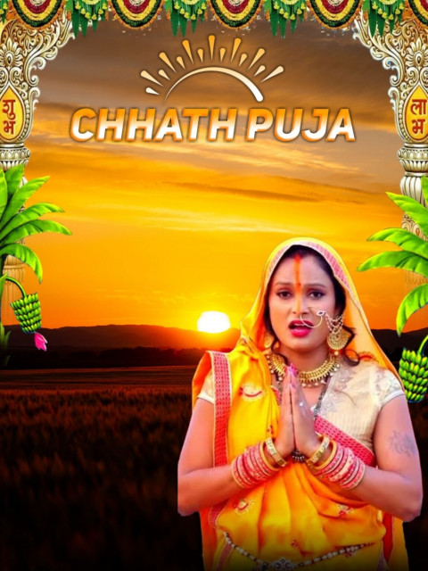 Beautiful Girl Chhath Puja Special Editing HD Background