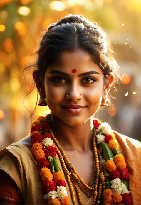 Beautiful Girl Images For Pongal Background HD Editing