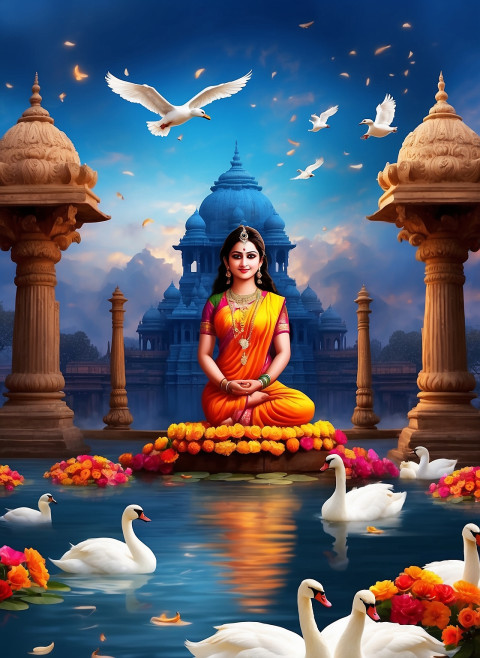 Beautiful Vasant Panchmi Photo Editing New Background Full HD  Free