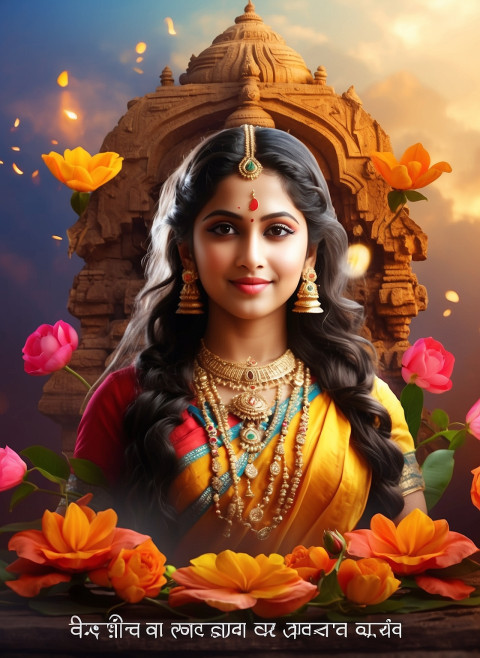Beautiful Vasant Panchmi Photo Editing New Background HD Pic