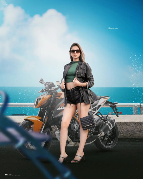 Bike PicsArt New CB Gilr Background Full HD Download
