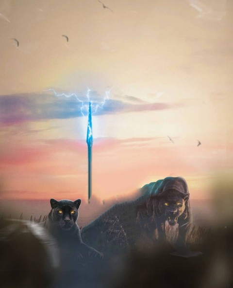 Black Panther Hunter Background Download Hd
