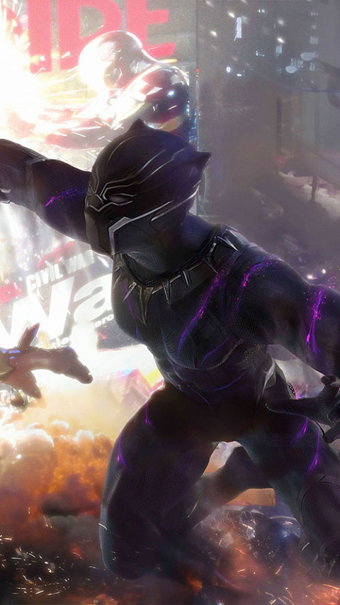 Black Panther Mobile Background Wallpapers For Screen HD
