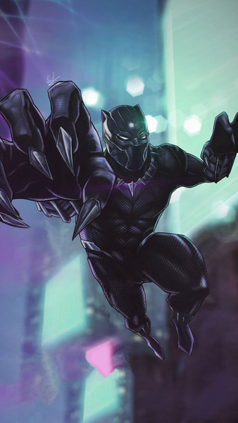 Black Panther Wallpaper Full HD Background For Home Screen Dp