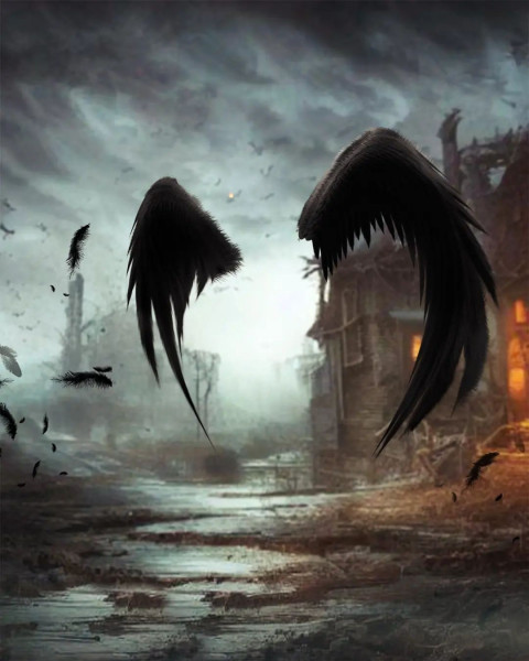Black Wing CB Background Download For HD Photo Editing